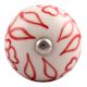 Red Leaf Floral Ceramic Wine Stopper
